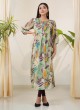 Multi Color Printed Muslin Silk Kurti